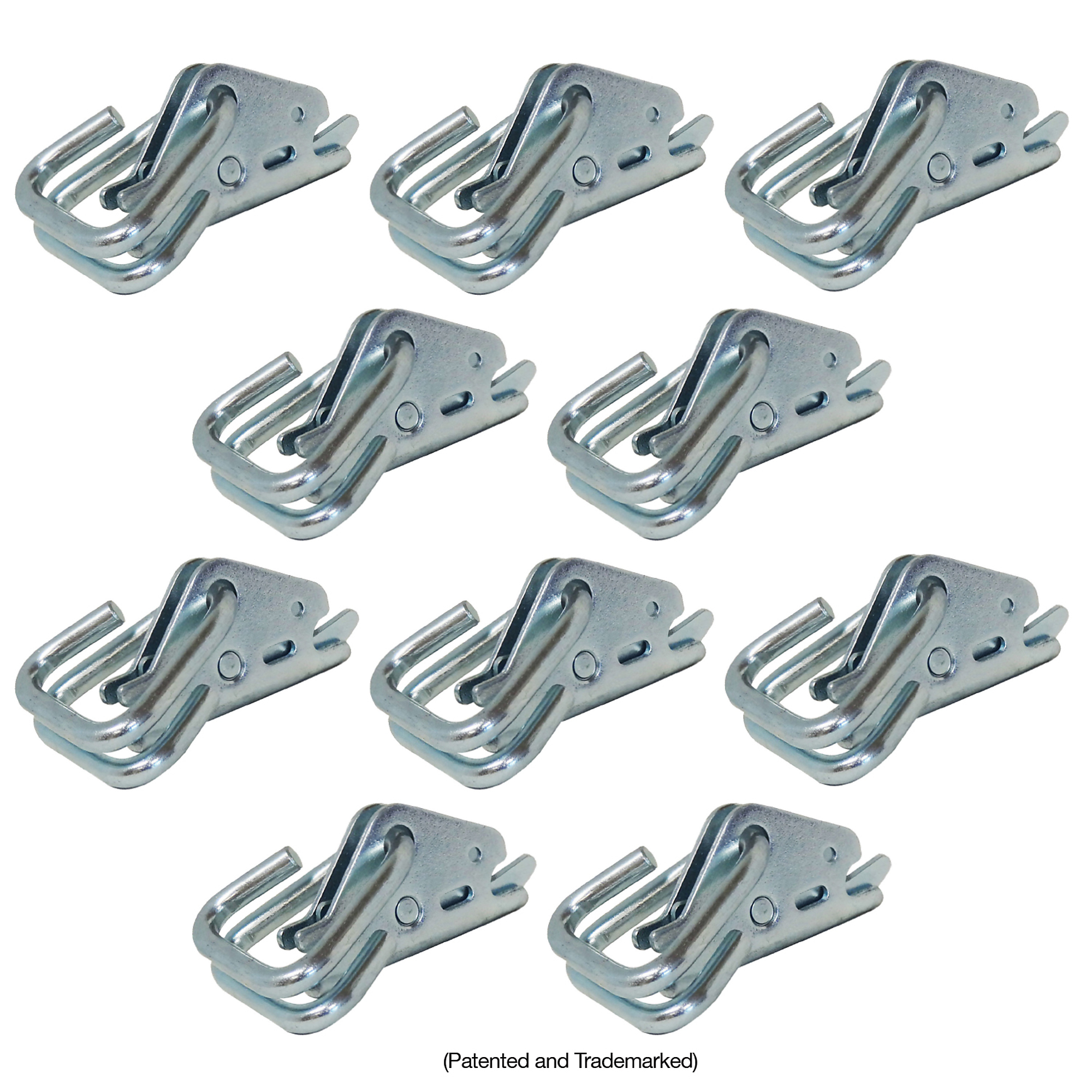 Snap-Loc E-Track Hook-Ring Adapter Tie-Down - 1000-Lb. Working Load, 10 Pcs, Model# SLAEAHRI10